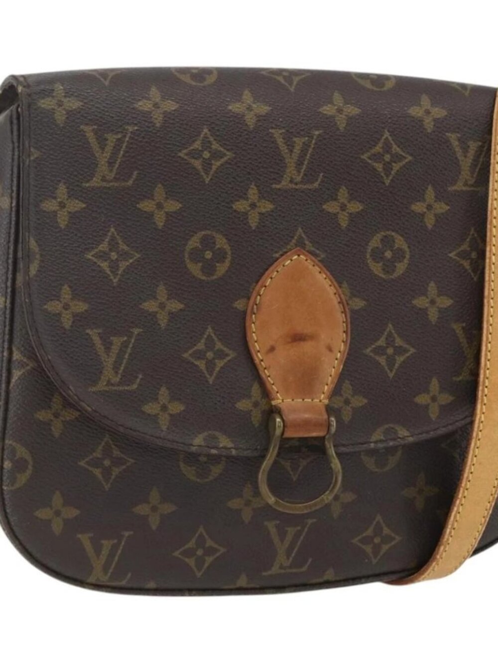 LOUIS VUITTON Monogram Saint Cloud GM Shoulder Bag M51242 LV Auth 158269